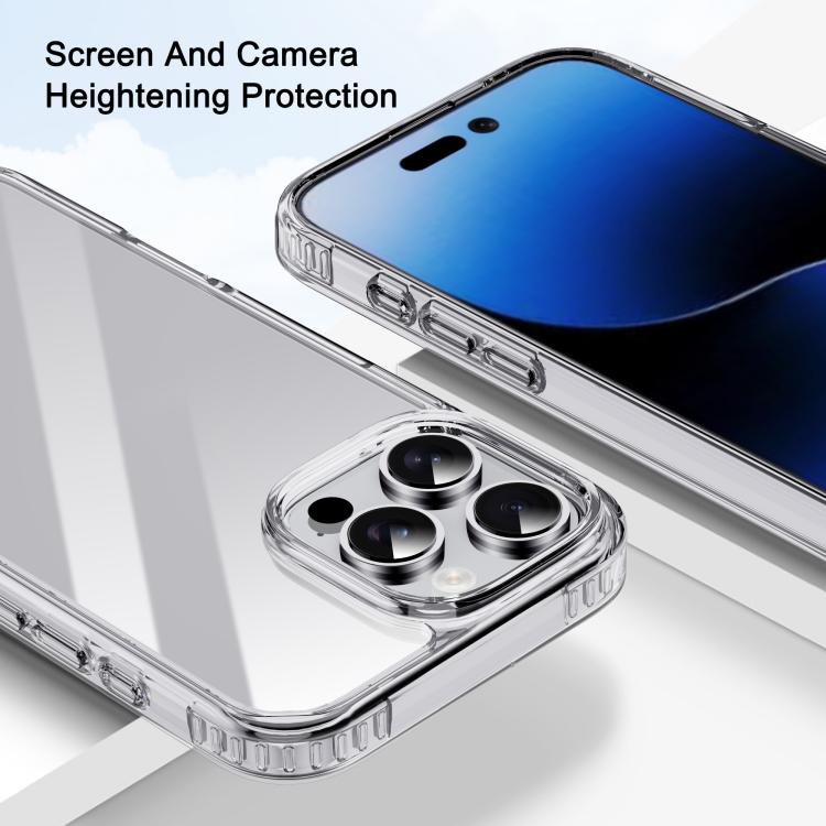 For iPhone 16 iPAKY XJ Series Transparent PC+TPU Phone Case - iPhone 16 Cases by iPAKY | Online Shopping UK | buy2fix