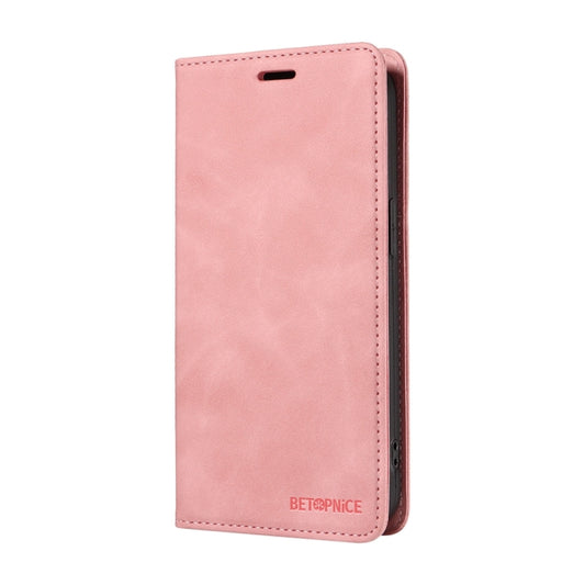 For OPPO A60 4G Global BETOPNICE Suction RFID Anti-theft Leather Phone Case(Pink) by BETOPNICE