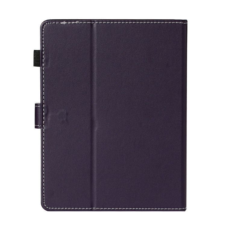 For 7 inch Universal Solid Color Horizontal Flip Leather Case with Card Slots & Holder & Pen Slot(Purple) - 7 inch by buy2fix | Online Shopping UK | buy2fix