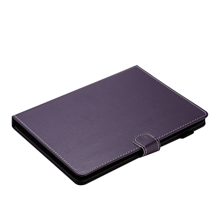 For 7 inch Universal Solid Color Horizontal Flip Leather Case with Card Slots & Holder & Pen Slot(Purple) - 7 inch by buy2fix | Online Shopping UK | buy2fix