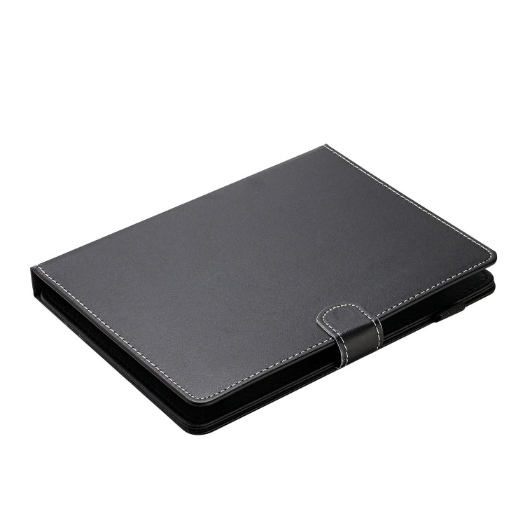 For 7 inch Universal Solid Color Horizontal Flip Leather Case with Card Slots & Holder & Pen Slot(Black) - 7 inch by buy2fix | Online Shopping UK | buy2fix