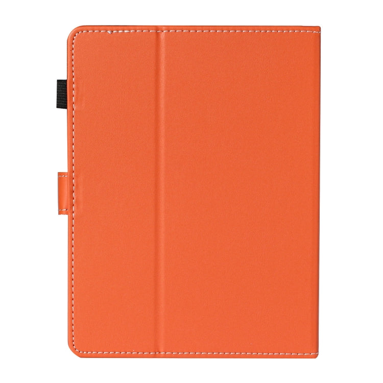For 8 inch Universal Solid Color Horizontal Flip Leather Case with Card Slots & Holder & Pen Slot(Orange) - 8 inch by buy2fix | Online Shopping UK | buy2fix