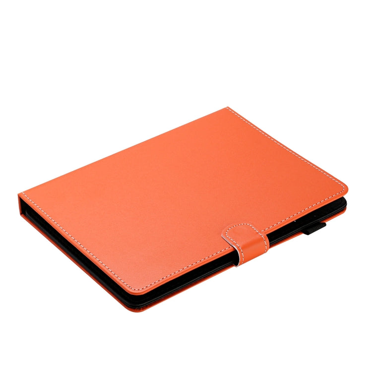 For 8 inch Universal Solid Color Horizontal Flip Leather Case with Card Slots & Holder & Pen Slot(Orange) - 8 inch by buy2fix | Online Shopping UK | buy2fix