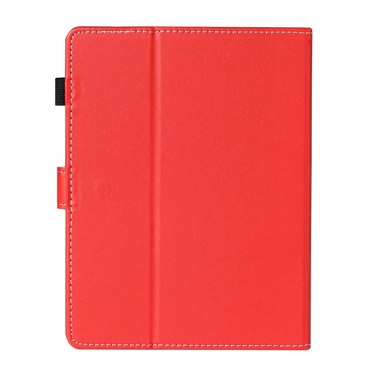 For 8 inch Universal Solid Color Horizontal Flip Leather Case with Card Slots & Holder & Pen Slot(Red) - 8 inch by buy2fix | Online Shopping UK | buy2fix