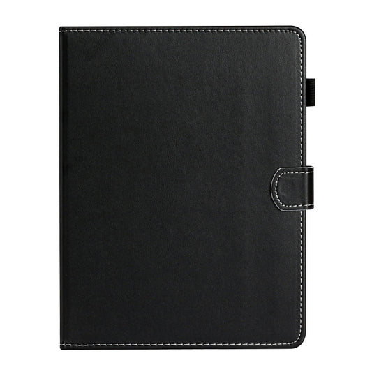 For 10 inch Universal Solid Color Horizontal Flip Leather Case with Card Slots & Holder & Pen Slot(Black) - 10 - 11 inch by buy2fix | Online Shopping UK | buy2fix