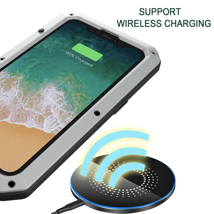 For iPhone 15 Shockproof Life Waterproof Dust-proof Metal + Silicone Phone Case(Silver) - iPhone 15 Cases by buy2fix | Online Shopping UK | buy2fix