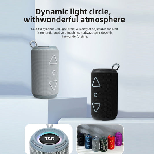 T&G TG-656 Portable Wireless 3D Stereo Subwoofer Bluetooth Speaker Support FM / LED Atmosphere Light(Blue) - Desktop Speaker by T&G | Online Shopping UK | buy2fix