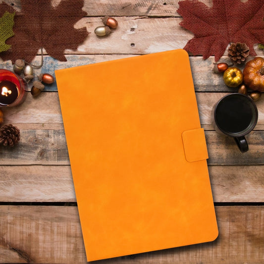 For iPad Pro 11 2025 / 2024 Cowhide Texture Leather Smart Tablet Case(Khaki) by buy2fix