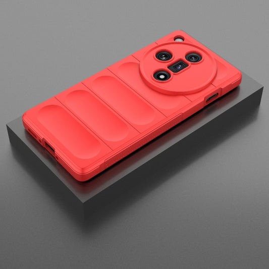 For OPPO Find X7 5G Magic Shield TPU + Flannel Phone Case(Red) by buy2fix