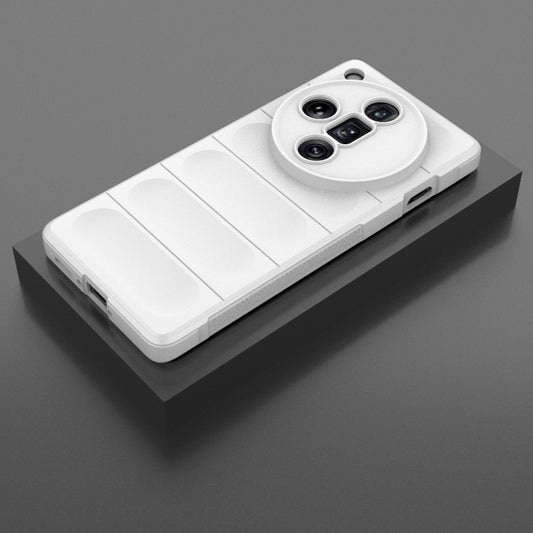 For OPPO Find X7 Ultra 5G Magic Shield TPU + Flannel Phone Case(White) by buy2fix