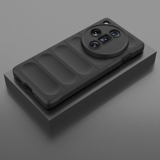 For OPPO Find X7 Ultra 5G Magic Shield TPU + Flannel Phone Case(Black) by buy2fix