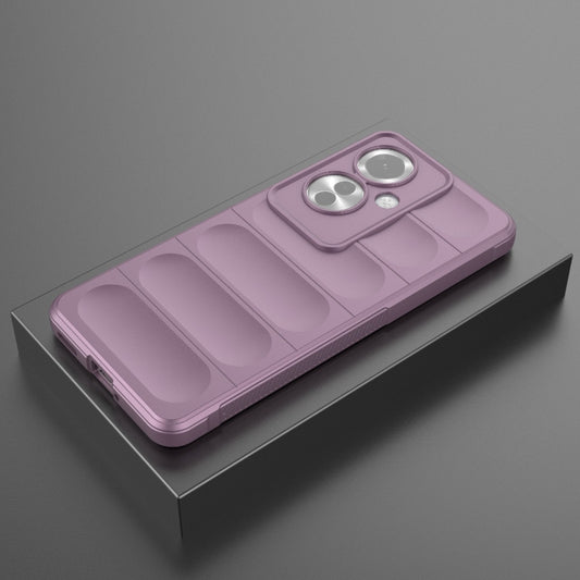 For OPPO Reno11 F 5G Global Magic Shield TPU + Flannel Phone Case(Purple) by buy2fix