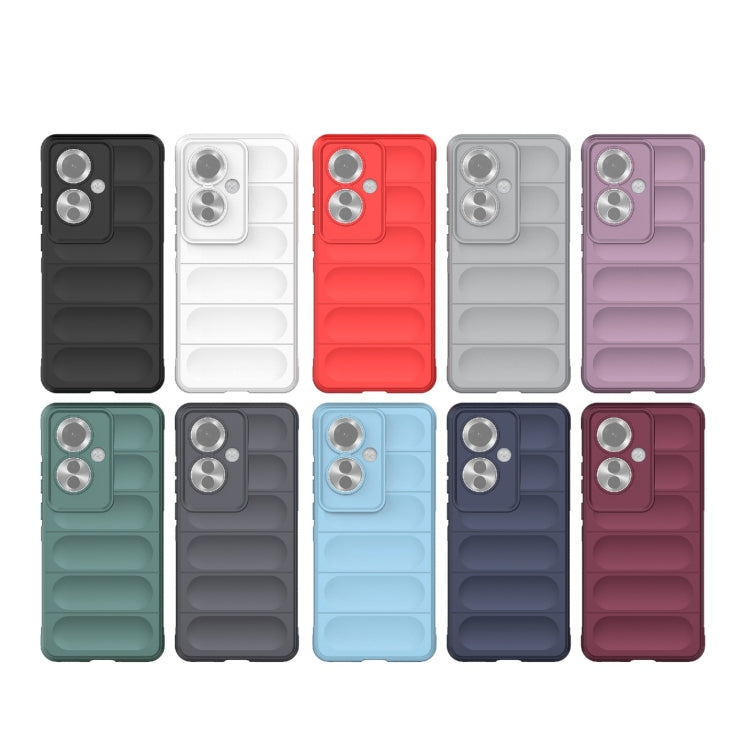 For OPPO Reno11 F 5G Global Magic Shield TPU + Flannel Phone Case(Purple) - OPPO Cases by buy2fix | Online Shopping UK | buy2fix