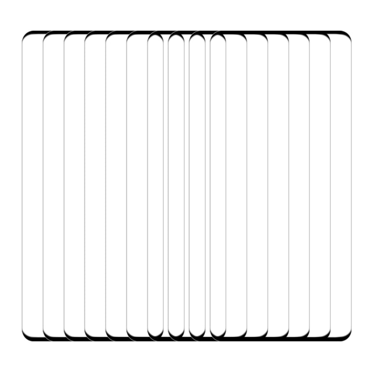 For vivo iQOO 12 Pro 25pcs 3D Curved Edge Glue Full Screen Tempered Glass Film by buy2fix