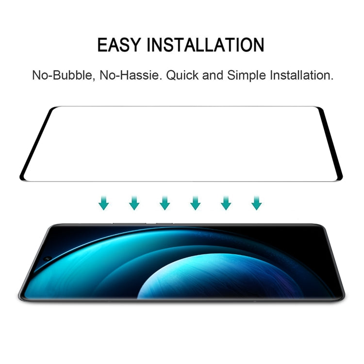 For vivo X100 Pro 25pcs 3D Curved Edge Glue Full Screen Tempered Glass Film by buy2fix
