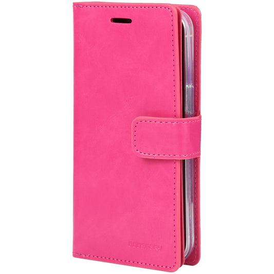 For iPhone 15 Plus GOOSPERY MANSOOR DIARY 9 Card Slots Leather Phone Case(Rose Red) - iPhone 15 Plus Cases by GOOSPERY | Online Shopping UK | buy2fix