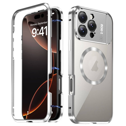 For iPhone 16 Pro Max Aromatherapy Holder Single-sided MagSafe Magnetic Phone Case(White) by buy2fix