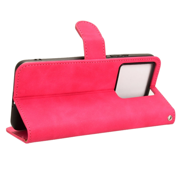 For Xiaomi Redmi K60 Ultra Skin Feel Magnetic Flip Leather Phone Case(Rose Red) - Xiaomi Cases by buy2fix | Online Shopping UK | buy2fix