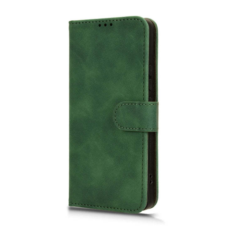For Xiaomi Redmi Note 13 Pro+ 5G Skin Feel Magnetic Flip Leather Phone Case(Green) - Xiaomi Cases by buy2fix | Online Shopping UK | buy2fix
