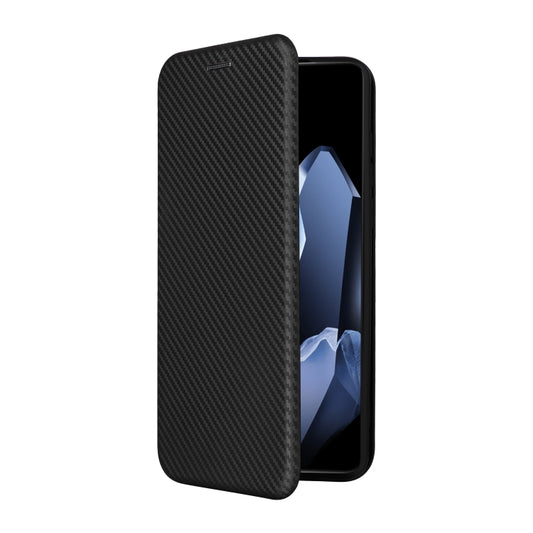 For OnePlus 13 Carbon Fiber Texture Flip Leather Phone Case(Black) by buy2fix