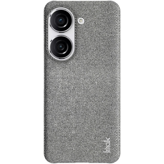 For Asus Zenfone 9 / Zenfone10 5G imak Ruiyi Series Cloth Texture PU + PC Phone Case(Light Grey) by imak