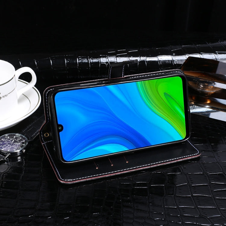 For Huawei P Smart 2020 idewei Crocodile Texture Horizontal Flip Leather Case with Holder & Card Slots & Wallet(Black) - Huawei Cases by idewei | Online Shopping UK | buy2fix