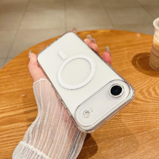 For iPhone Air Fine Hole MagSafe Magnetic Clear Acrylic TPU Case(Transparent) - iPhone Air Cases by buy2fix | Online Shopping UK | buy2fix