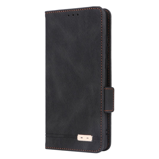 For OnePlus 12 Magnetic Clasp Leather Phone Case(Black) by buy2fix