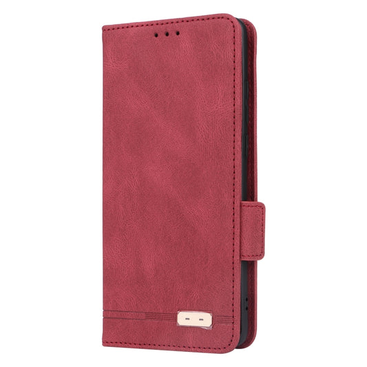 For OnePlus 12 Magnetic Clasp Leather Phone Case(Red) by buy2fix