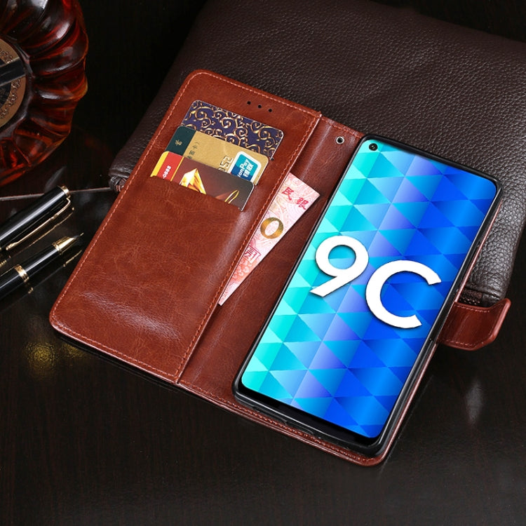 For Huawei Honor 9C idewei Crazy Horse Texture Horizontal Flip Leather Case with Holder & Card Slots & Wallet(White) - Honor Cases by idewei | Online Shopping UK | buy2fix