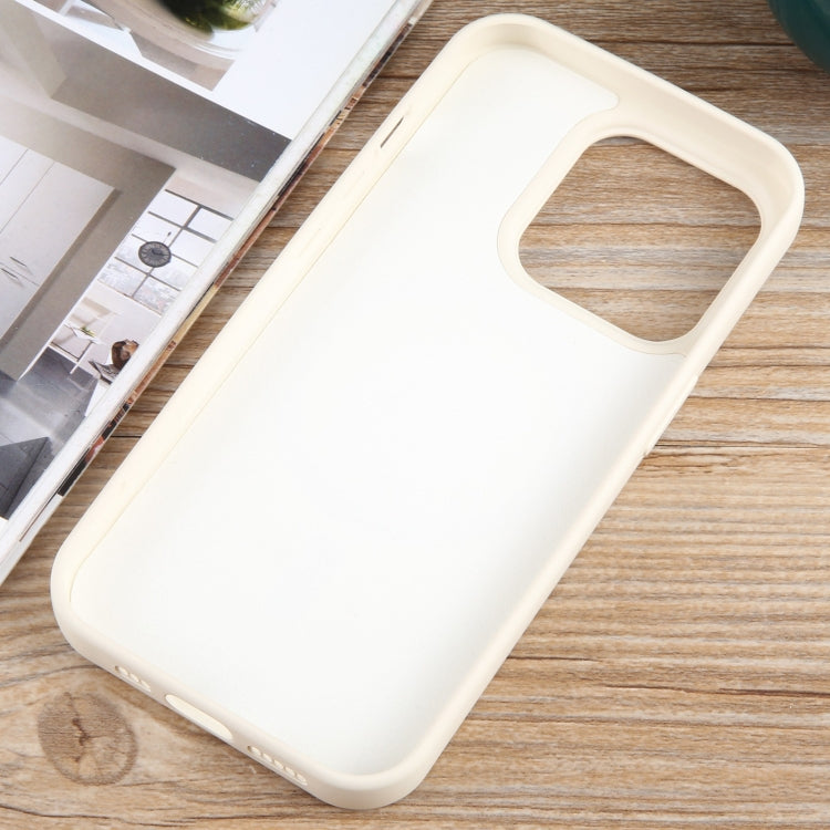 For iPhone 14 Pro MagSafe Liquid Silicone Phone Case(White) by buy2fix