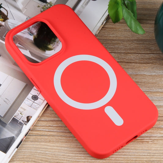 For iPhone 13 Pro MagSafe Liquid Silicone Phone Case(Red) by buy2fix