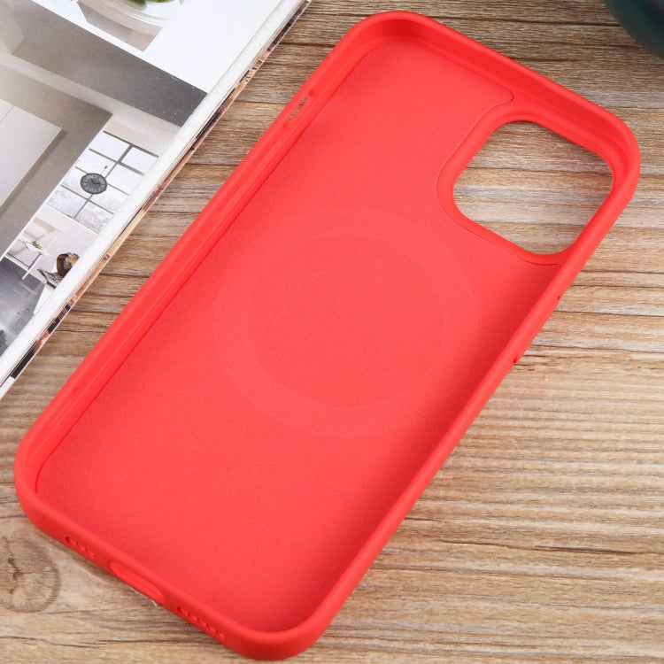 For iPhone 11 MagSafe Liquid Silicone Phone Case(Red) by buy2fix
