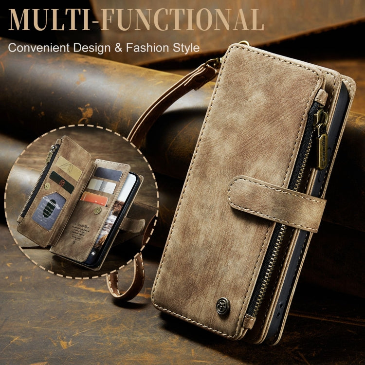 For iPhone 15 CaseMe C30 Multifunctional Leather Phone Case(Brown) - iPhone 15 Cases by CaseMe | Online Shopping UK | buy2fix