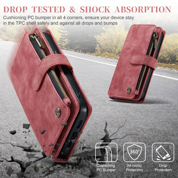For iPhone 15 Pro CaseMe C30 Multifunctional Leather Phone Case(Red) - iPhone 15 Pro Cases by CaseMe | Online Shopping UK | buy2fix