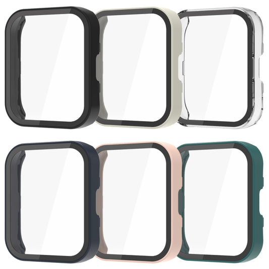 For Amazfit Bip 5 PC + Tempered Film Integrated Watch Protective Case(Midnight Blue) by buy2fix