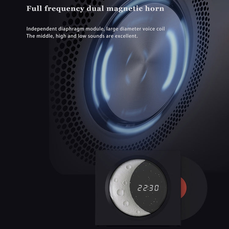 X09 Moon Clock Bluetooth Speaker Desktop Smart Wireless Speaker(Pink) - Desktop Speaker by buy2fix | Online Shopping UK | buy2fix