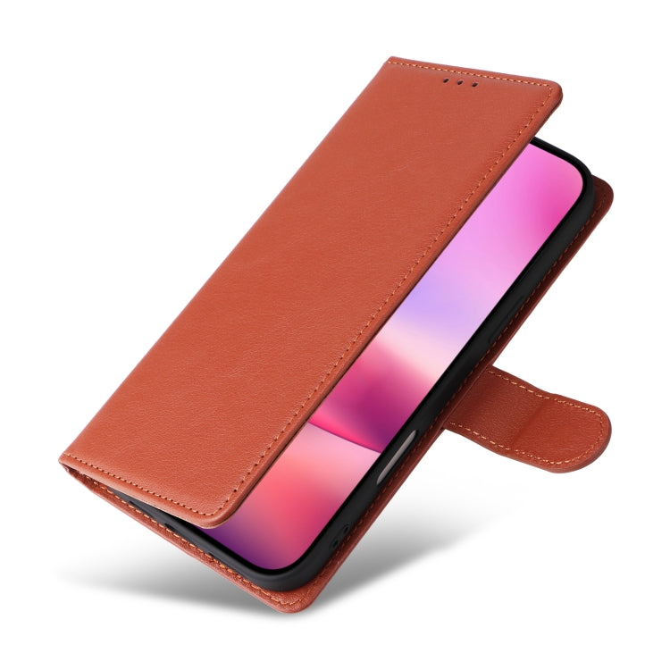 For iPhone 16 3-Card Slots Multifunctional Leather Phone Case(Brown) - iPhone 16 Cases by buy2fix | Online Shopping UK | buy2fix