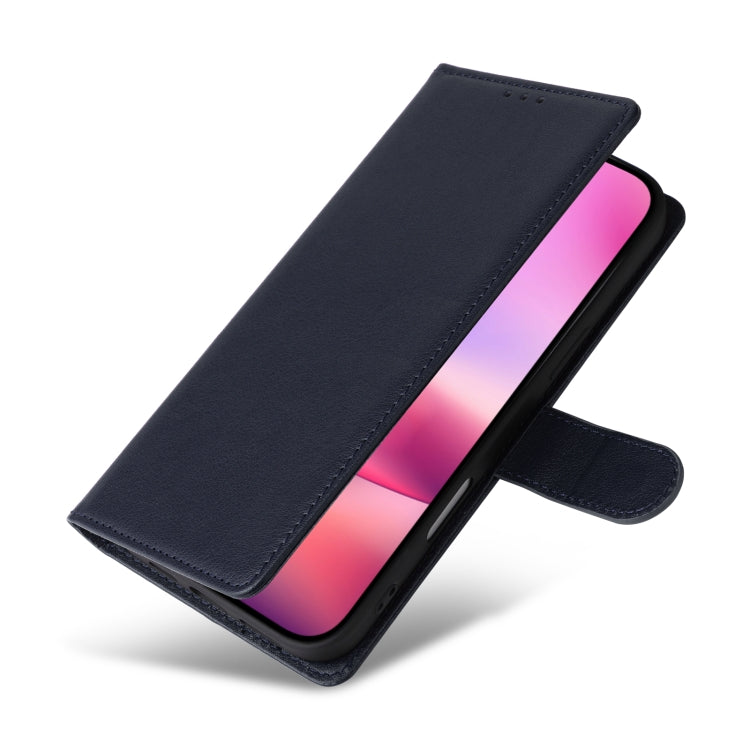 For iPhone 16 3-Card Slots Multifunctional Leather Phone Case(Blue) - iPhone 16 Cases by buy2fix | Online Shopping UK | buy2fix