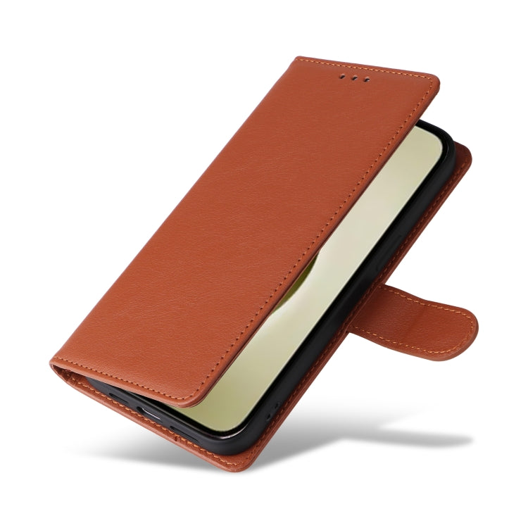 For iPhone 16 Pro 3-Card Slots Multifunctional Leather Phone Case(Brown) by buy2fix