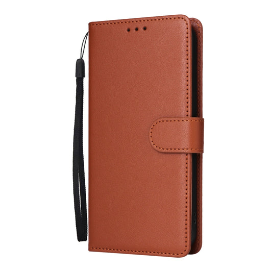 For iPhone 16 Pro Max 3-Card Slots Multifunctional Leather Phone Case(Brown) by buy2fix