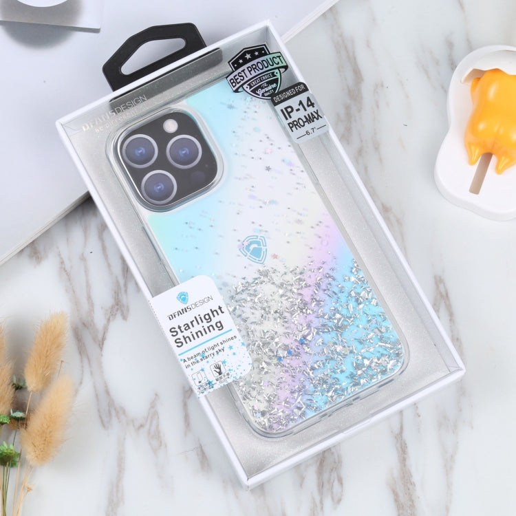 For iPhone 15 Pro Max DFANS DESIGN Golden Diamond TPU+PC Phone Case(Blue) by DFANS DESIGN