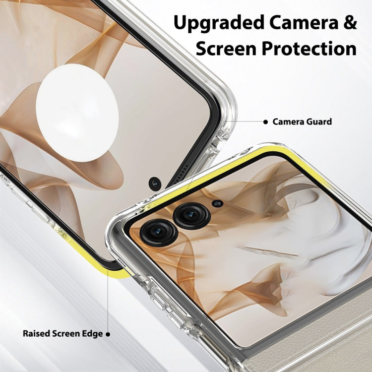 For Motorola Razr 50 / Razr 2024 Scratchproof Acrylic TPU Phone Case(Transparent) by buy2fix