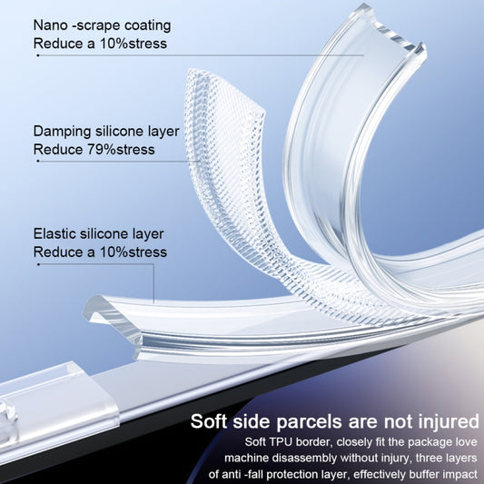 For iPhone 15 Pro TOTU PC-04 Crystal Shield Series TPU + PC Phone Case(Transparent) - iPhone 15 Pro Cases by TOTUDESIGN | Online Shopping UK | buy2fix