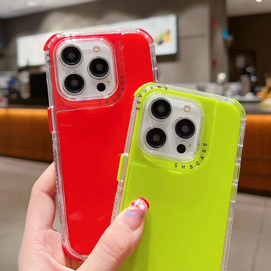 For iPhone 16 Plus Dreamland 3 in 1 Solid Color Transparent Frame PC + TPU Phone Case(Green) by buy2fix