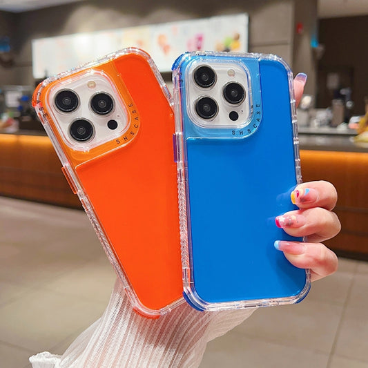 For iPhone 16 Pro Dreamland 3 in 1 Clear Color Transparent Frame PC + TPU Phone Case(Fluorescent Green) by buy2fix