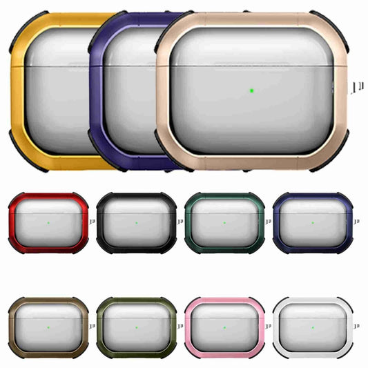 For AirPods 3 Thunder Transparent Armor Wireless Earphones Protective Case(Purple) by buy2fix