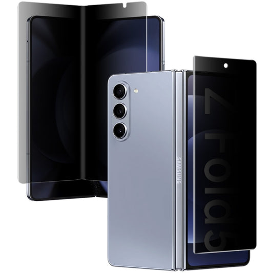 For Samsung Galaxy Z Fold5 5G 1 Sets imak Anti-spy Curved Full Screen Hydrogel Film (Outer Screen + Inner Screen) by imak