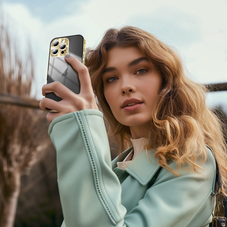 For iPhone 16 Pro Max Frosted Metal Phone Case(Gold) - iPhone 16 Pro Max Cases by buy2fix | Online Shopping UK | buy2fix