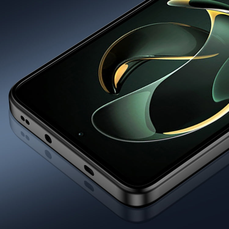 For Redmi K70 Ultra Frosted Metal Phone Case(Blue) by buy2fix